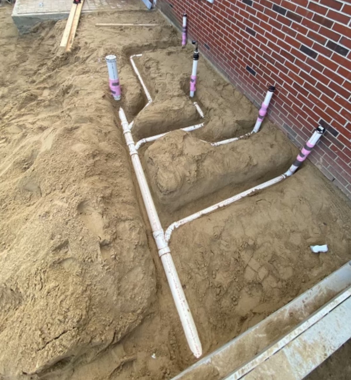 Utility piping installation